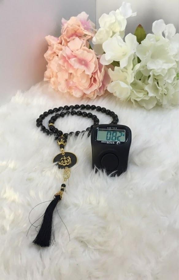 Digital Finger Counter Tasbeeh – LED Light & Lock
